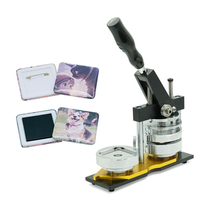 Máy làm huy hiệu men cứng hình vuông 55mm, máy làm nam châm tủ lạnh, bộ dụng cụ làm huy hiệu, máy làm huy hiệu - Product Image 1