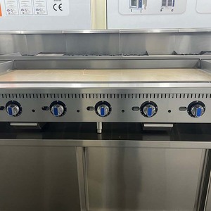 Chuyên Nghiệp Không Dính Gas Nhiệt Thiết Bị Nấu Ăn Thương Mại Nhà Hàng Thép Không Gỉ Vỉ Nướng Bếp Nướng - Product Image 3