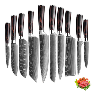 Juego <span class=keywords><strong>de</strong></span> Cuchillos <span class=keywords><strong>de</strong></span> <span class=keywords><strong>Cocina</strong></span> LONSDOW <span class=keywords><strong>de</strong></span> Lujo, 10 Piezas, Mango <span class=keywords><strong>de</strong></span> Madera Pakka, 8 Pulgadas, Alta Calidad, Cuchillo Multiusos, Cuchillo para Pelar, Santoku, Cuchillo para Sushi, Cuchillo <span class=keywords><strong>de</strong></span> <span class=keywords><strong>Chef</strong></span> - Product Image 1