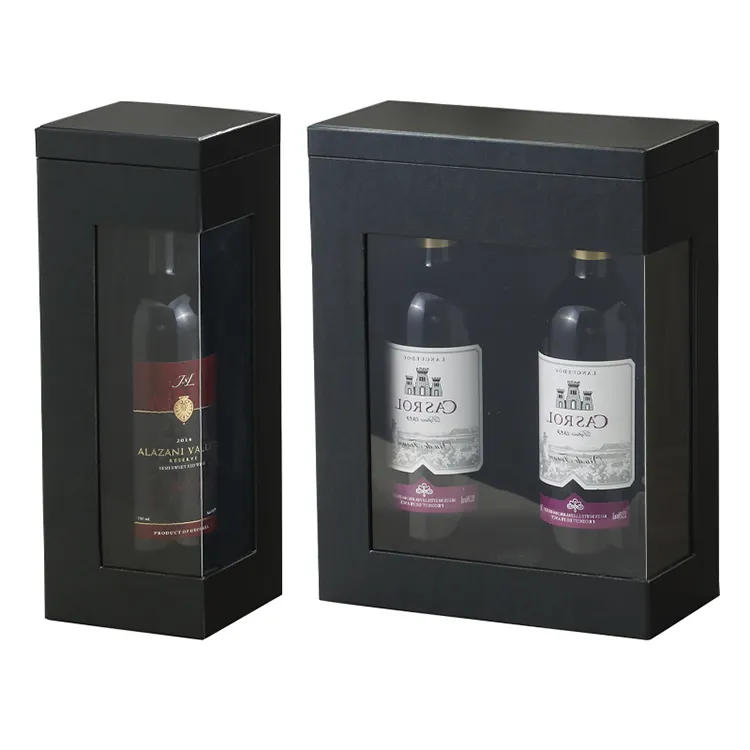 Factory New Arrival High-End Wine Gift Box With Detachable Cheap Window