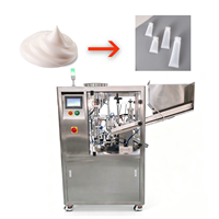 Machine de remplissage et de scellage rotative entièrement automatique SX-009 à moteur ultrasonique, 22-28 tubes/min, pour eau, condiments et pâtes