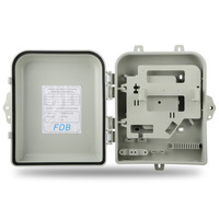 Boîtier de distribution de fibre optique SC étanche IP55 à 16 cœurs, terminal FTTH extérieur, répartiteur de cassette 1:16, certifié CE ROSH