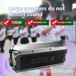 Sodlk 100W de alta potencia para Subwoofer de Audio Bluetooth Cañón gigante 3D Surround Altavoz para exteriores Tarjeta de iluminación LED RGB Disco en U - Product Image 2