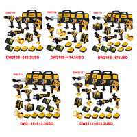 EKIIV 2-13 pcs Brushless Combo Power Tool Set 4ah Li-ion Battery Power Drills Kit 21v Portable sans fil
