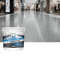 Revêtement de sol en époxy à base de sable de quartz coloré, revêtement liquide résistant à l'usure, effet marbre, peinture à appliquer au pinceau pour béton intérieur/extérieur