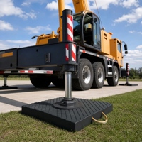 Plaques de stabilisation robustes en UHMWPE pour grue, haute capacité de charge, pour support de grue de camion