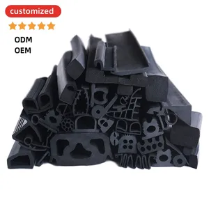 Custom OEM Rubber Extrusion Profile Extruded Molding Silicone/EPDM/PVC Rubber Seals Strips Profile Products