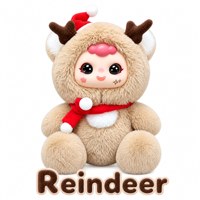Poupée en peluche parlante éducative AI de Noël, jouet interactif d'apprentissage vocal pour les écoles, les enfants, la pratique des langues et le récit d'histoires