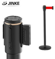 Barrière de sécurité rétractable magnétique en plastique pour contrôle des files d'attente, 10 m, murale, pour intérieur, avec cassette