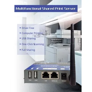 Wi-Fi адаптер для сервера печати PS2021 беспроводной сервер печати с 2 USB-портами для офиса и дома совместное использование принтера