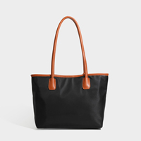 Sacs fourre-tout en nylon avec fermeture éclair et mini-sac à main, sacs à bandoulière grande capacité très populaires, sacs à main personnalisés de couleur unie pour femmes