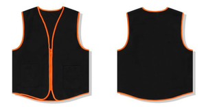 Rompi kustomisasi logo rompi <span class=keywords><strong>volunteer</strong></span> tipis kerah V polos - Product Image 6