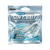 Sacs d'emballage personnalisés pour leurres souples de pêche avec logo, pochettes en plastique refermables à trois soudures latérales pour leurres, hameçons et appâts avec trou de suspension