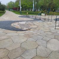 Pavés en granit de forme et de taille personnalisables, forme irrégulière, durables, pour allées, parcs, trottoirs extérieurs et terrasses.