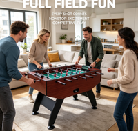 Table de baby-foot professionnelle de 55 pouces, jeu de football d'intérieur, construction en MDF