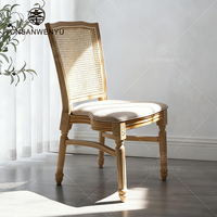Chaises en résine imitation bois vintage en gros pour restaurants, mariages, banquets et événements, sièges au design classique