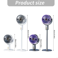 Ventilateur de circulation électrique sur pied, silencieux, pour chambre et salon, durable