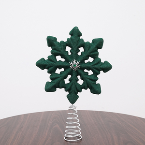 Meiman Custom Size Snowflake Table Top Christmas Ornament Carved Decorative Modern Sculpting Christmas Ball <b>Tree</b> Ornaments - Product Image 6