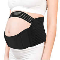 Bande de soutien du ventre en nylon et néoprène élastique réglable ceinture de maternité pour protection grossesse taille XXL