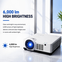 Projecteur laser à courte focale Panasonic PT-NMZ600C 6000lm, projecteur LCD WUXGA 1920x1200 pour salle de classe, salle de réunion, entreprise