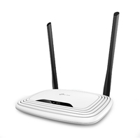 Tp-link-enrutador inalámbrico de 4 puertos, enrutador TL-WR841N N con paquete en inglés, 300Mbps, en Stock