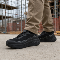 Chaussures de sécurité non métalliques à embout de protection, tige en maille respirante, légères, résistantes aux glissades et aux perforations pour la construction et l'industrie