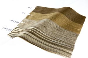 डबल खींचा यूरोपीय वर्जिन मानव बाल सिल्की सीधी बनावट एकल-हाथ के उच्चतम लंबे अनुपात के लिए सभी रंग - Product Image 6