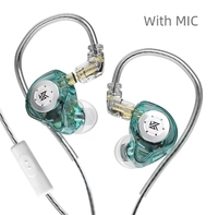 Écouteurs filaires rentables KZ EDX Pro Casque Puissant Bass Music Noise Cancelling Dynamic avec Mic Headphone Original DJ