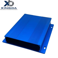 Boîtier électronique en alliage d'aluminium coloré OEM avec fente pour carte PCB intégrée, boîtier en aluminium pour contrôleur d'acquisition de données, boîtier d'équipement