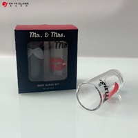 Verres à shot droits en mélamine et porcelaine personnalisables avec logo, pour whisky, vin, expresso, sublimation, verre classique avec boîte cadeau