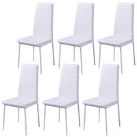 Mobilier de salle à manger best-seller moderne Hôtel Banquet Cuisine Mobilier de salle à manger Chaise de salle à manger à dossier haut en cuir