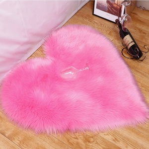 Alfombra Rosa para Niñas, Alfombra Peluda para Niños, Alfombra Suave para Sala de Estar, Decoración, Alfombra Grande y Esponjosa Roja - Product Image 1