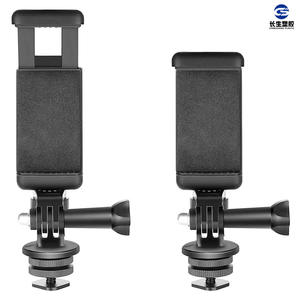 Support de téléphone monobloc en alliage d'aluminium avec pince en E métallique, extensible, pour griffe porte-accessoire, tablette, téléphone, accessoire de caméra selfie de bureau - Product Image 5