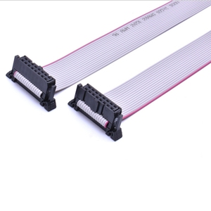 Perakitan Kabel Pita Datar IDC 2.54mm Kabel Pita Abu-abu dengan Konektor IDC Ganda untuk Peralatan Kontrol Industri PCB - Product Image 2