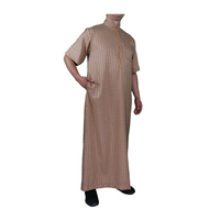 2024 nuevo estilo marroquí 54-62 tamaño calidad Superior bordado Diseño Koshibo hecho manga corta musulmán vestido largo para hombres