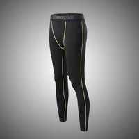 Kualitas Tinggi Peregangan Spandex Kelembaban Sumbu Pria Gym Kebugaran Memakai Celana Ketat Lengan Panjang Kompresi Suit