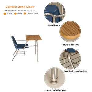 Combo de muebles escolares modernos, <span class=keywords><strong>silla</strong></span> para estudiantes, juego de <span class=keywords><strong>escritorio</strong></span>, Oficina de entrenamiento, <span class=keywords><strong>escritorio</strong></span> escolar, tablero de mesa con <span class=keywords><strong>silla</strong></span> adjunta - Product Image 3