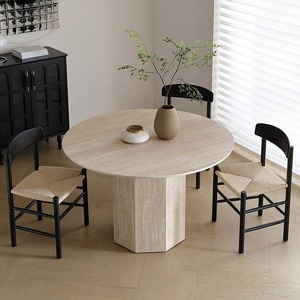 Table à manger Kumusi style Wabi-Sabi, résistante aux rayures et à la chaleur, design haut de gamme pour petit appartement - Product Image 2