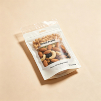 Sachet refermable personnalisé imprimé de qualité alimentaire, biodégradable, recyclable, avec fenêtre transparente, pour snacks et aliments pour animaux de compagnie