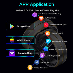 2025 nuovo anello intelligente da uomo di tendenza per il Fitness Tracker sottile in acciaio al tungsteno 5ATM anello per la salute per il controllo delle App gesto intelligente - Product Image 5
