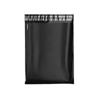 Sac d'expédition en polyéthylène noir imperméable de 3,5 mil avec logo personnalisé, durable, pour usage courrier et emballage express de fourrures