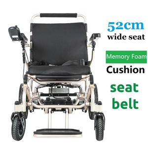 KSM-601L Power Wheelchairs Foldable Electric Wheelchair Lightweight with Honey Comb Solid Tires Motor Wheelchair - Product Image 4