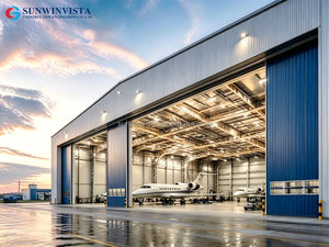 Hangar de Aviación de Acero sin Columnas, Amplio Espacio para Estacionamiento y Mantenimiento de Aeronaves en Bases Aéreas - Product Image 1
