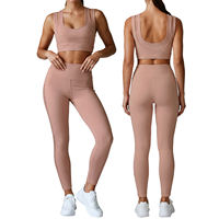 Nouvel Arrivage Ensemble de Yoga Haute Intensité : Débardeur et Leggings Taille Haute pour Entraînement Pilates et Fitness