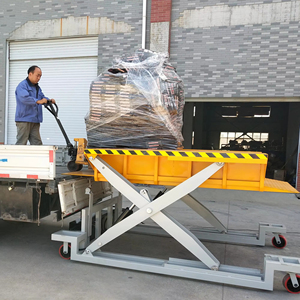 Plateforme de levage hydraulique mobile sans fosse fixe, universelle pour conteneurs et camions, efficace - Product Image 6