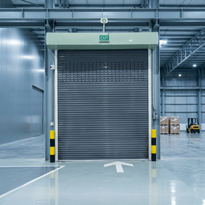 Portes enroulables en acier inoxydable industrielles en gros à bas prix, résistantes au vent, pour <span class=keywords><strong>garage</strong></span> - Product Image 1