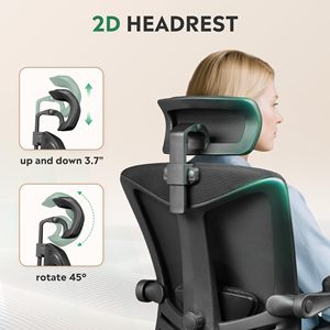 Chaise <span class=keywords><strong>de</strong></span> bureau <span class=keywords><strong>de</strong></span> <span class=keywords><strong>luxe</strong></span> en maille, directement <span class=keywords><strong>de</strong></span> l'usine chinoise, avec soutien lombaire ergonomique, hauteur réglable et repose-pieds, noire - Product Image 5
