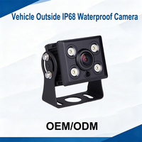 Cámara de Visión Trasera Nocturna Infrarroja OEM/ODM IP68 1080P con Lente Gran Angular de 130° y Soporte de Montaje para Flotas