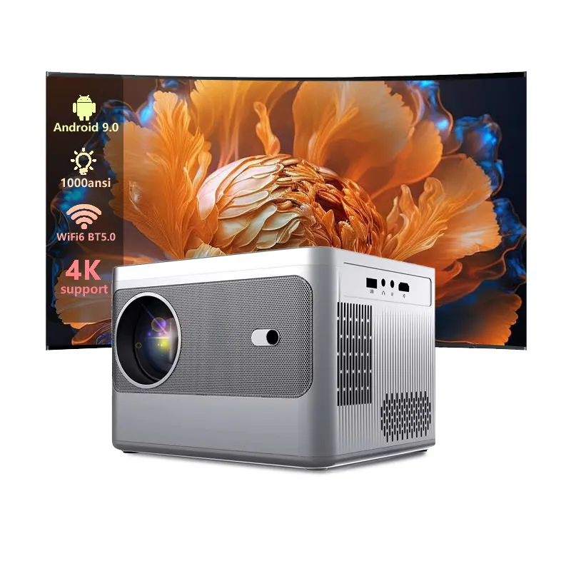 Açık Rohs Mini agarden Pro Pixpaq I Teligente Vivibright Gp100Up De Cine projektör 4500 lümen Pequeno 4K 3D bahçe için