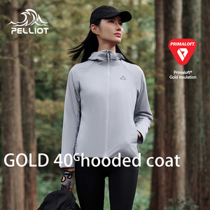 PELLIOT <span class=keywords><strong>Primaloft</strong></span> Gold 40g <span class=keywords><strong>Chaqueta</strong></span> de algodón con aislamiento con capucha Invierno Senderismo al aire libre <span class=keywords><strong>Chaqueta</strong></span> con capucha para <span class=keywords><strong>mujer</strong></span> - Product Image 2